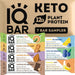 IQBAR Keto Protein Sampler Bars - High Fiber Energy Snacks 100 Deals