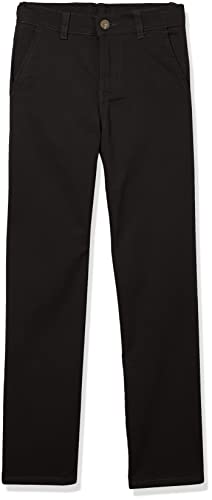 IZOD Boys' Black Khaki Pants, Size 8 100 Deals