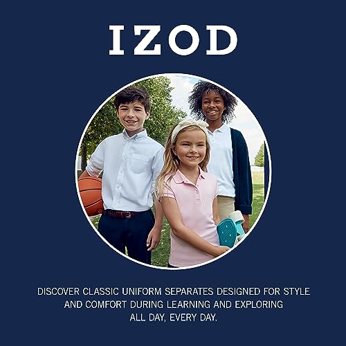 IZOD Boys' Khaki School Uniform Pants, Black 100 Deals