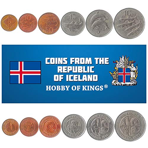 Icelandic Coin Set: 1981-1994, 6 Coins 100 Deals