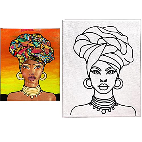 Indigo Art Studio Afro Queen Canvas Painting 100 Deals