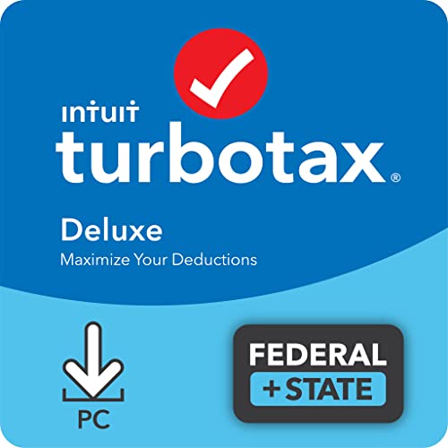 Intuit TurboTax Deluxe 2021: Federal & State Taxes 100 Deals