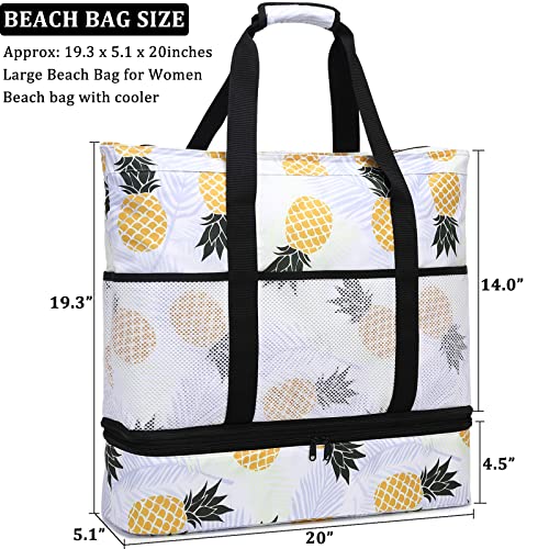 JIANYA Waterproof Beach Tote Bag with Cooler 100 Deals
