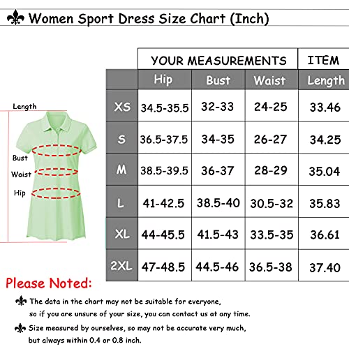 JINSHI Women's Polo Shirt Dress - Pink/Green 100 Deals