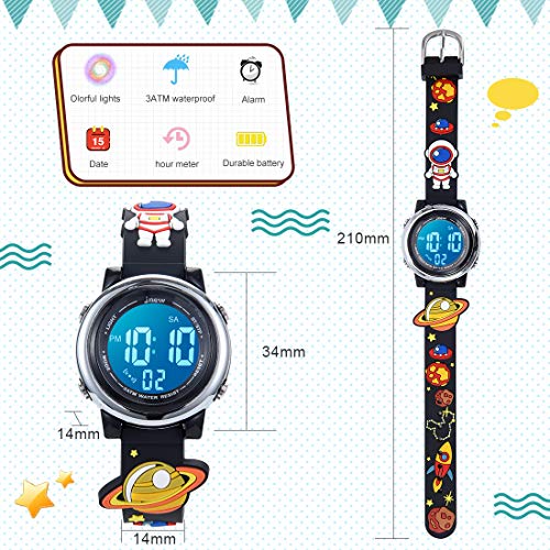 Jianxiang Kids Digital Sport Watches - Black 100 Deals