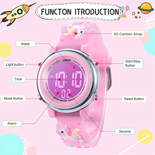 Jianxiang Kids Digital Sport Watches, Waterproof LED 100 Deals
