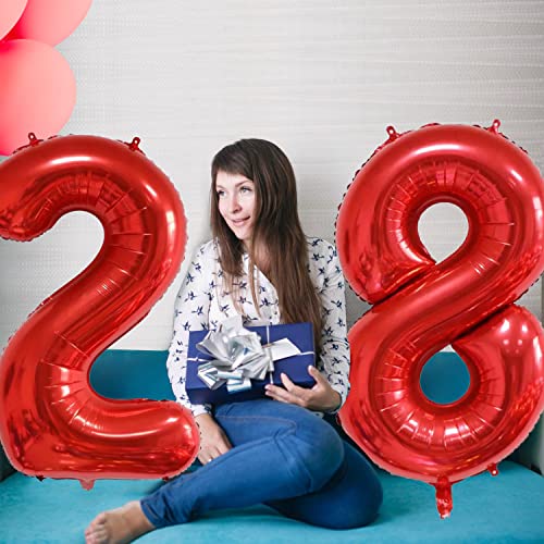 Jumbo Foil Helium Red Number 2 Balloons 100 Deals
