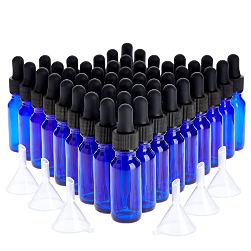 Juvale Blue Glass Dropper Bottles 48 Count 100 Deals