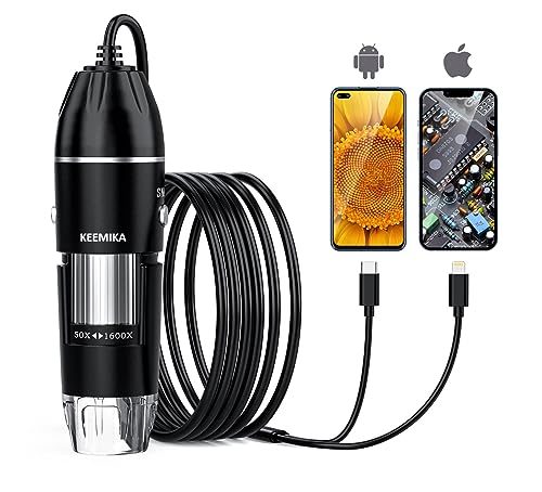 KEEMIKA USB Digital Microscope, 50x-1600x Magnification 100 Deals