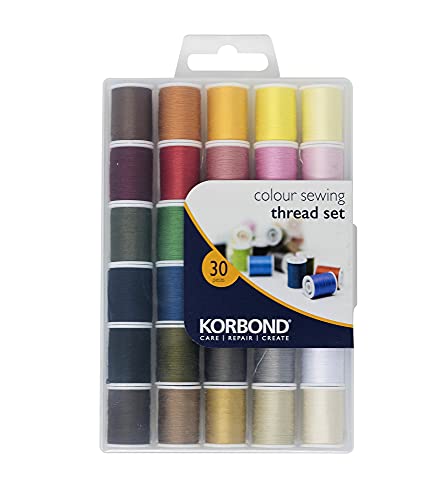 KORBOND Sewing Polyester Thread Set - 30 Colors 100 Deals