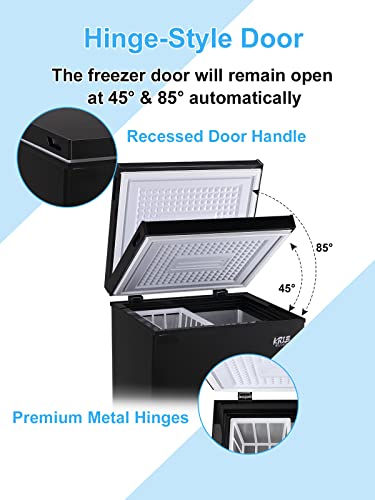 KRIB BLING Mini Chest Freezer with Top Open Door 100 Deals