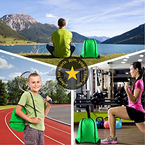 KUUQA Green Drawstring Backpack Bags for Travel 100 Deals
