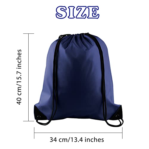 KUUQA Navy Blue Drawstring Backpack for Travel 100 Deals