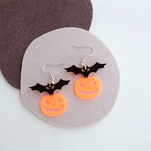 Kawaii Halloween Bat Pumpkin Earrings Girls Women 100 Deals