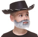 Kids' Self-Adhesive Fake Beard Costume Accessory Gray/White 100 Deals