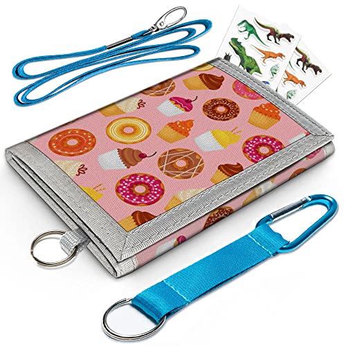 Kids Trifold Wallet with Zippered Coin Pocket 100 Deals