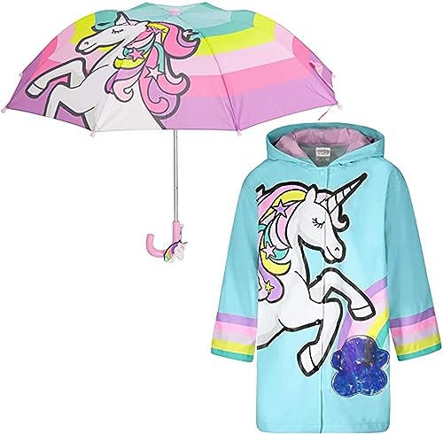 Kids Unicorn Raincoat and Umbrella Set 100 Deals