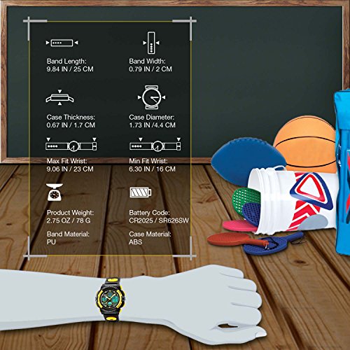 Kids Waterproof Digital Sports Watch - Yellow 100 Deals