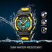 Kids Waterproof Digital Sports Watch - Yellow 100 Deals