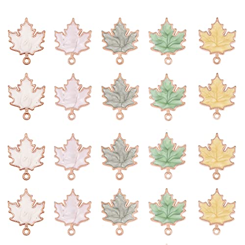 KitBeads Enamel Maple Leaf Charms Jewelry Making 100 Deals