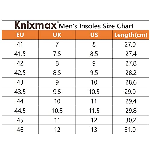 Knixmax Memory Foam Insoles for Shoes 100 Deals
