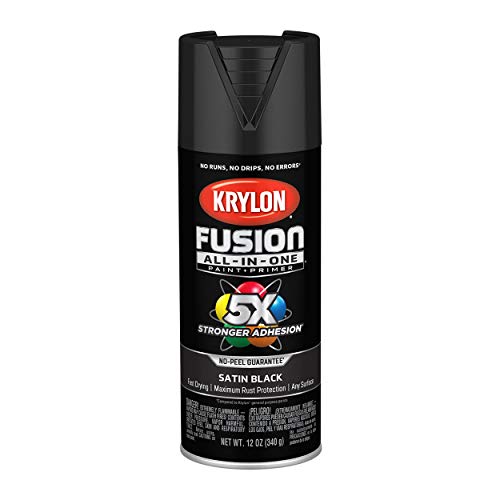 Krylon Fusion All-In-One Spray Paint, Satin Black 100 Deals
