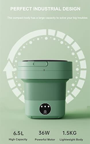LAIREG Mini Portable Washing Machine - Green 100 Deals