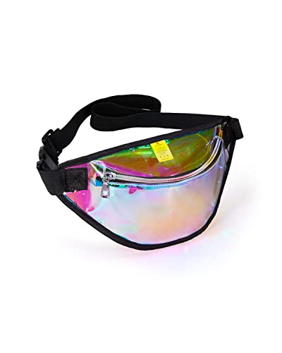 LIVACASA Holographic Clear Fanny Pack for Women 100 Deals
