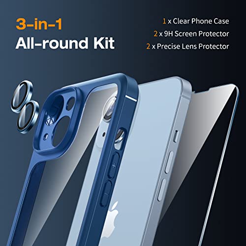 LK iPhone 14 Plus Case with Lens and Screen Protectors 100 Deals