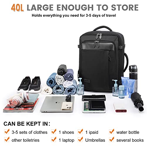 LOVEVOOK 40L Expandable Travel Backpack with Cubes 100 Deals