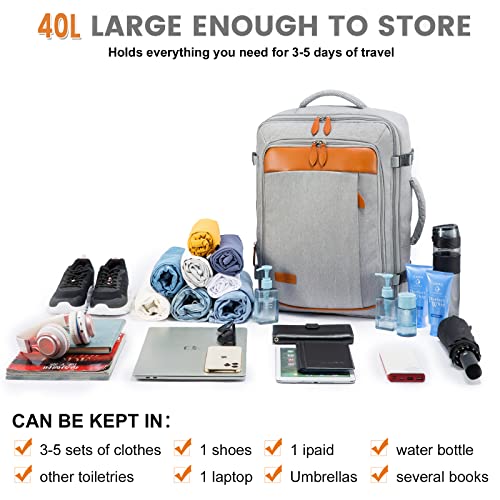 LOVEVOOK 40L Travel Backpack with 4 Cubes 100 Deals