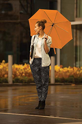 Lewis N. Clark Orange Travel Umbrella, Windproof 100 Deals