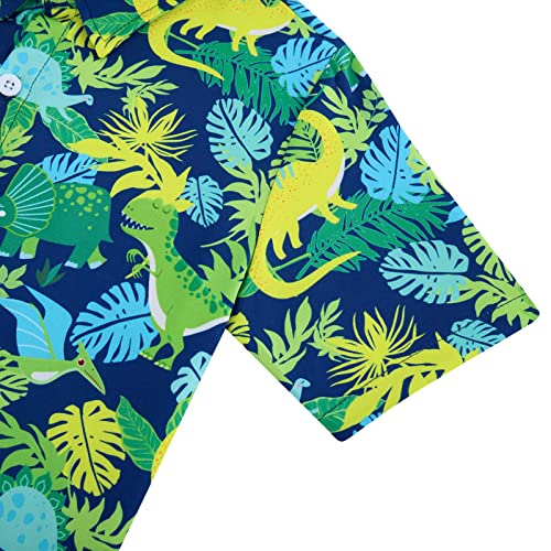 Little Boys Dinosaur Hawaiian Shirt 100 Deals