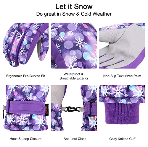 Lullaby Kids Waterproof Winter Ski Gloves 100 Deals