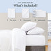 LuxClub Eco-Friendly Cooling Queen Bed Sheets White 100 Deals