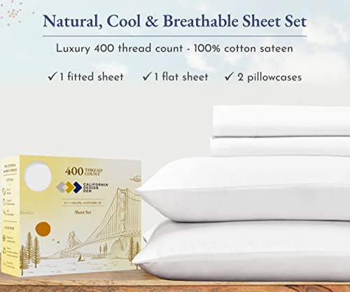 Luxury Queen 400 Thread Count Cotton Sheets 100 Deals