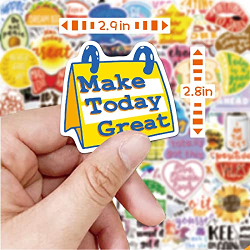 MAIOUSU STORE 100PCS Inspirational Words Quote Stickers Motivational Waterproof Vinyl Stickers for Water Bottle Hydroflasks Laptops Computers Phone Positive Inspiring Sticker for Women Adults Kids 100 Deals