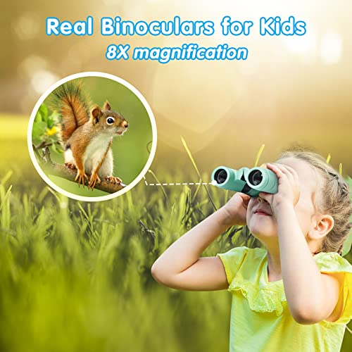 MAKINO Kids 8x21 Compact Binoculars for Bird Watching 100 Deals