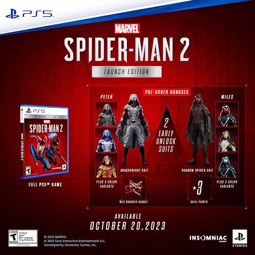 MARVEL’S SPIDER-MAN 2 – PS5 Launch Edition 100 Deals