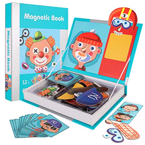 Magnetic Puzzle Book for Kids | Silly Faces 100 Deals