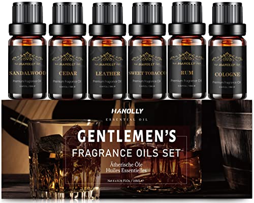Manly Aromas Aromatherapy Oils Set for Men - 6 Scents 100 Deals