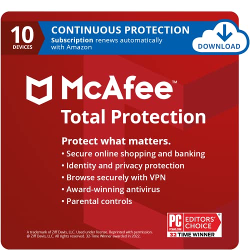 McAfee Total Protection 2023: Antivirus Internet Security 100 Deals