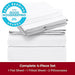 Mellanni Queen White Microfiber Bed Sheet Set 100 Deals
