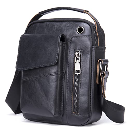 Men's Leather Crossbody Business Messenger Bag 100 Deals