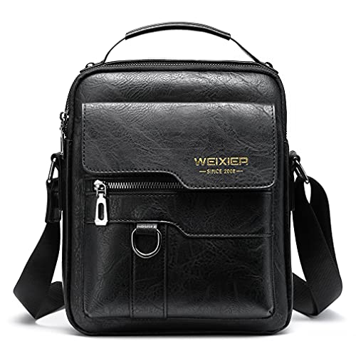 Men's Leather Messenger Bag for Travel and Business 100 Deals