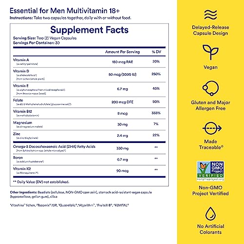 Men's Multivitamin with Immune Support, Omega-3 100 Deals