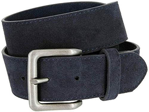 Men's Navy Suede Leather Belt 38 100 Deals