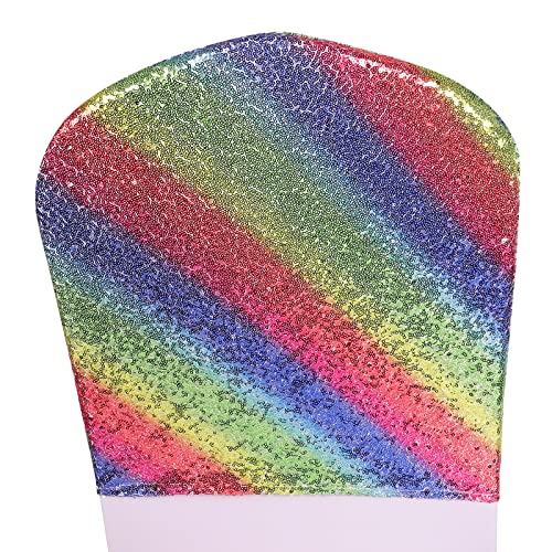 Mermaid Rainbow Sequin Chair Back Covers 100 Deals