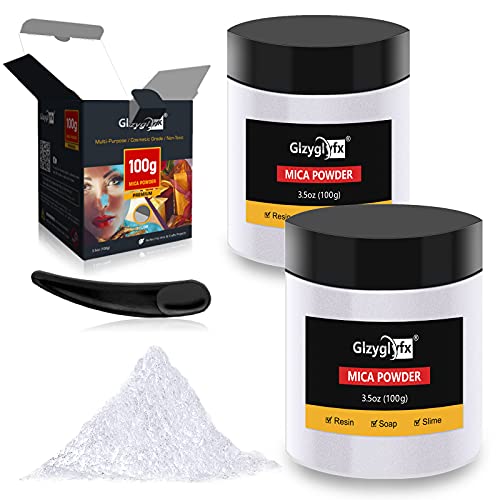 Mica Powder White Metallic Color Pigment 100 Deals