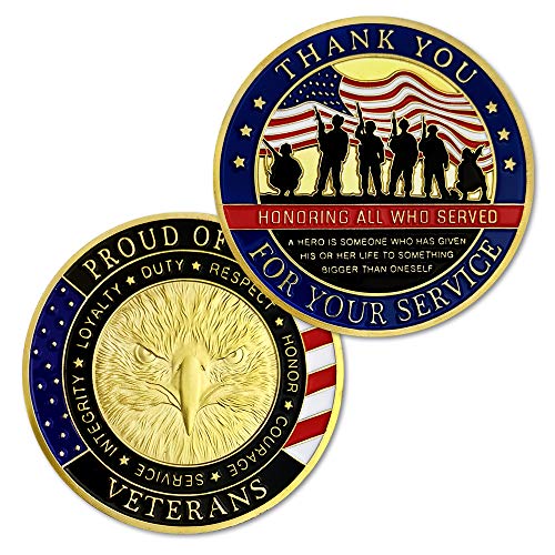 Military Veterans Thank You Challenge Coin 100 Deals